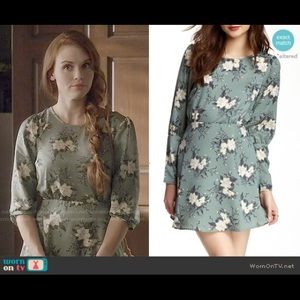Free people green vintage floral dress